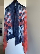 Ladies Floral Devoré Scarf -