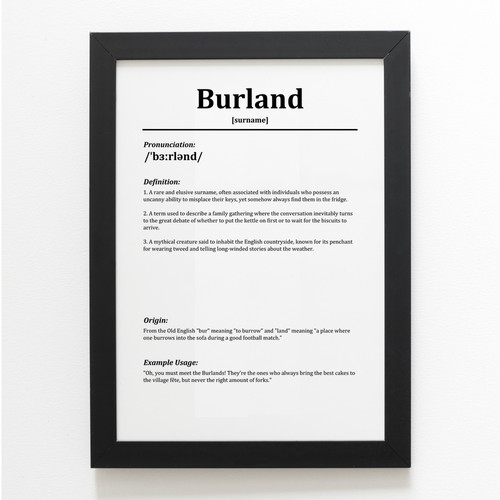 Print burland funny - a4,