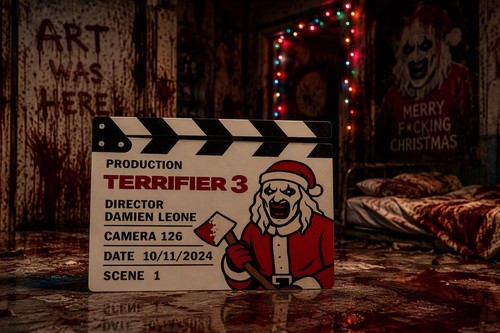 Terrifier clapper board - terrifier, prop