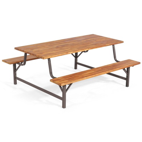 Gymax solid acacia wood picnic - gymax,