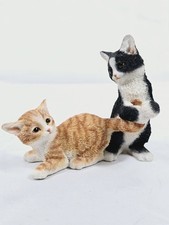 Country Artists 'Kittens Playing' Figurine 9.5cm Tall Decorative Vintage Cats