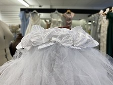 White 2 Tier First Holy Communion Veil / Bridal Wedding Hen Night Veil