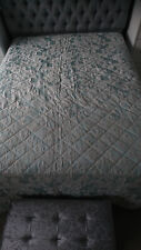 MARKS&SPENCER LUXURY QUILTED RAISED EMBOSSED REVERSIBLE THROW BEDSPREAD 265X255