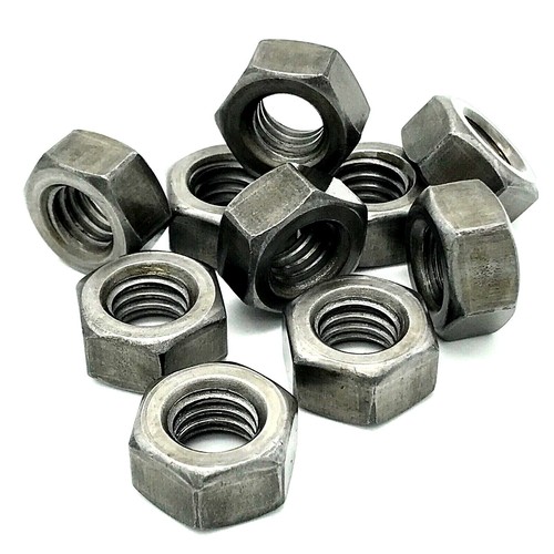 Bsw steel hex full - full, nut