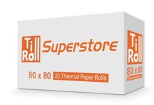 20 Rolls 80x80mm Thermal