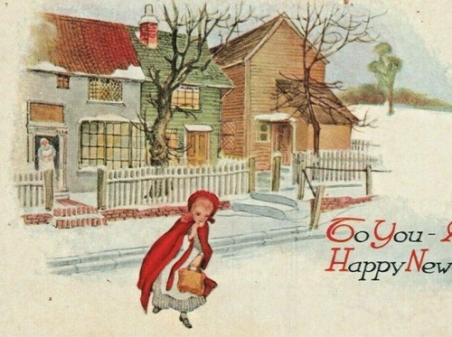 Christmas red riding hood - christmas,
