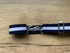 Elasticated Snake Belt Navy White 30mm Adult Boys Mens Girls xl xxl xxxl v62