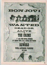BON JOVI Wanted Dead or Alive