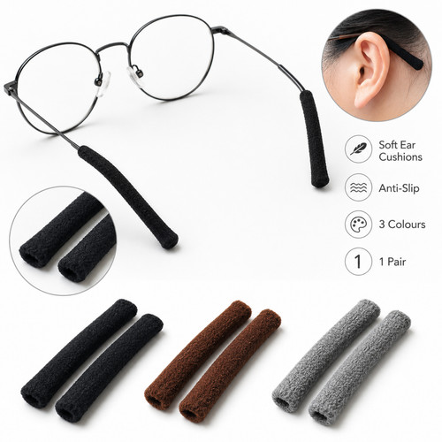 Pair glasses ear cushions - glasses,
