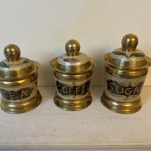 Vintage brass tea - vintage, coffee