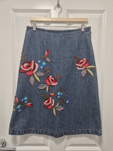 Boden embroidered denim - embroidered,