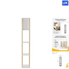 Contemporary Oak Floor Lamp