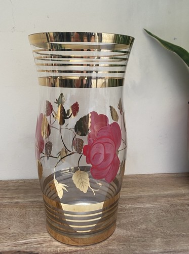 Vintage tall vase 1950 60s - vintage,