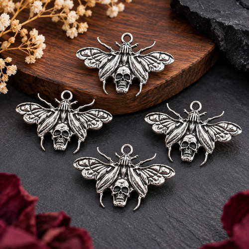 6pcs gothic death head - 6pcs,