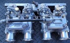 Twin Dellorto DHLA  40 Carbs on Ford crossflow manifold.