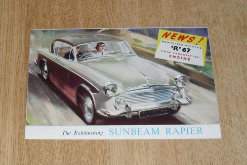 Sunbeam rapier brochure 1957 - brochure,