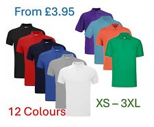 Mens Boys Polo Shirt T Classic Plain Short Sleeve Golf Quality XL to 3XL UK NEW