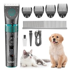 VGR Dog Grooming Clippers Cordless Professional Thick Hair Coats Pet Cat Trimmer