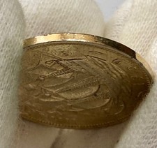 Old Vintage Gold Coloured Halfpenny dated 1959