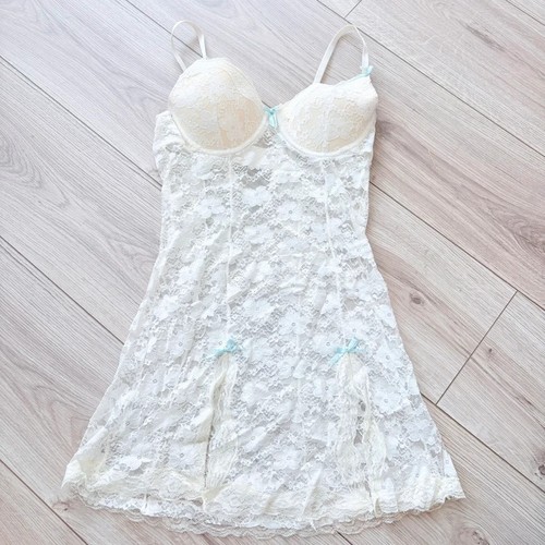 Vintage white lace babydoll - vintage,