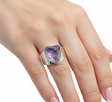 Rough Amethyst 925 Sterling