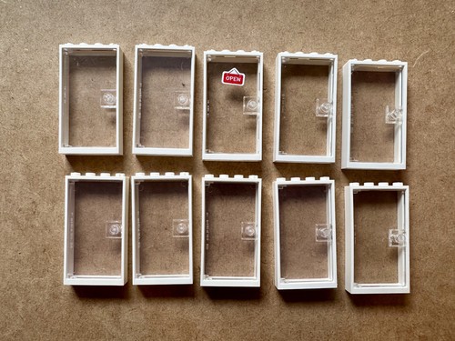 10x lego office glass doors - 10x,