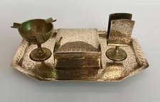 Vintage Brass Smoking Set -