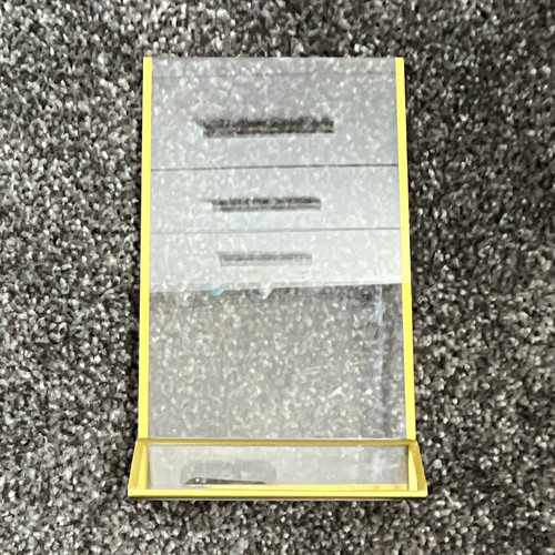 Gold metal frame freestanding - gold,