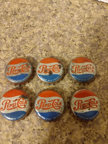 Old pepsi cola - bottle, caps