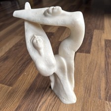 Ifestos Alabaster Hand Made Naked Nude Woman Figurine Sculpture Ornament Greek