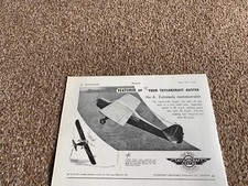 FABK17 ADVERT 5X8 TAYLORCRAFT AUSTER THE STEEL AEROPLANE
