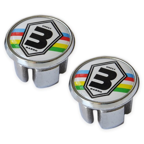 Basso chrome handlebar - handlebar, caps