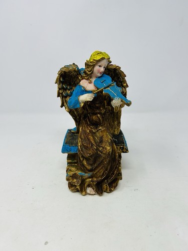 Angel playing violin - violin, figurine