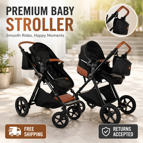 Luxury baby stroller - in,