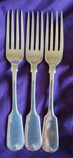 X 3  Silver Plated Forks