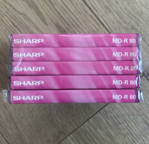 Sharp minidiscs sealed packs - 5,