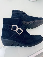 Fly London  Navy  Perz Suede