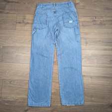 Blue Vintage Levi's Carpenter Jeans Baggy Hip-Hop Skater Straight Leg W34 L36