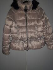 Zara Beige Puffer Jacket Size 10-12