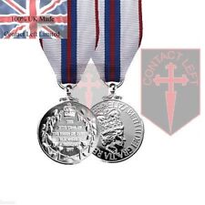 Official Queens Silver Jubilee Miniature Medal and Ribbon 1977 ( 100% UK Made