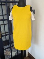 Zara Yellow Textured Shift