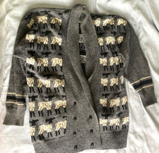 Vintage Grey SHEEP Lambs in