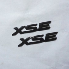 2x XSE Matte Black Metal Decal