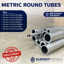 Aluminium Round Tube 16–40mm