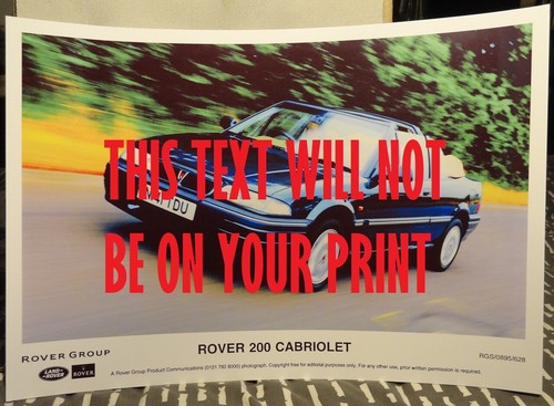 Rover cabriolet poster - rover, a3