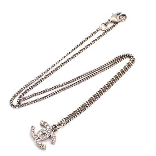 Chanel logo rhinestone - chanel, cc