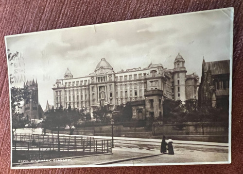 Antique postcard glasgow royal - antique,