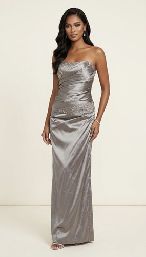 Ladies silver dress - silver,