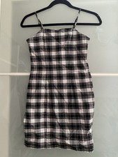 Girls Black And White Tartan