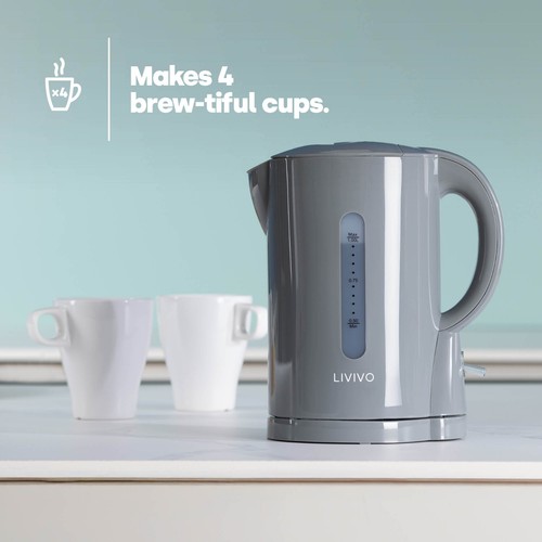 Livivo travel kettle grey - 1l,
